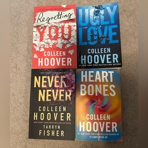 4 Colleen Hoover books.